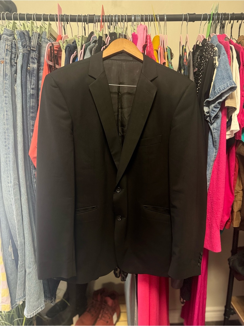 Strellson Premium Bono-Manhattan Wool Blend Suit Jacket EU 52 US 42